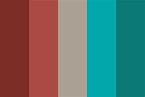 Contrast Red And Teal Color Palette Teal Color Palette Teal Color