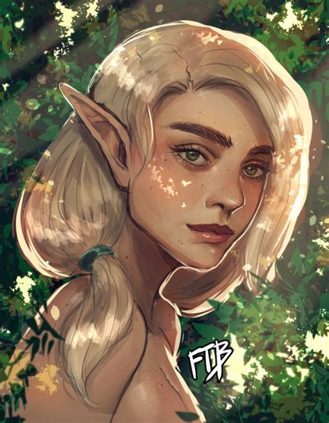 artstation forest elf sarah boxall elf characters dungeons and