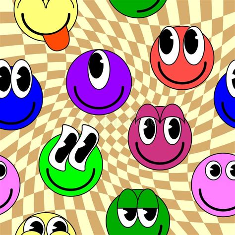 Trippy Smiley Face Wallpaper Stock Illustrations 152 Trippy Smiley