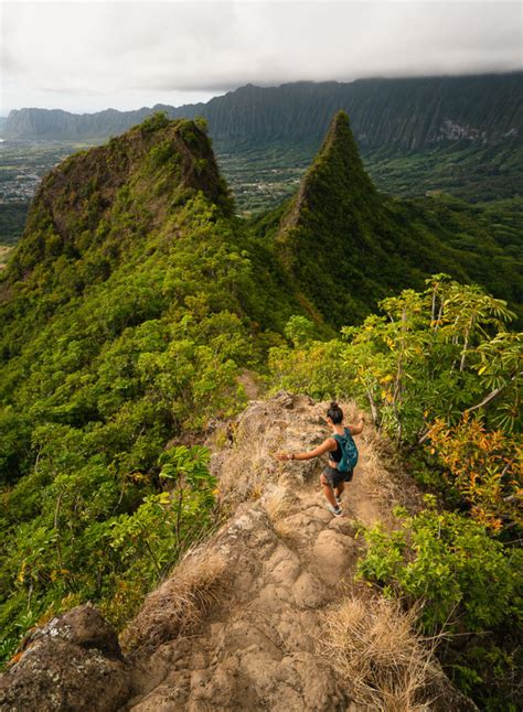 Olomana Trail Three Peaks Hike On Oahu Hawaii