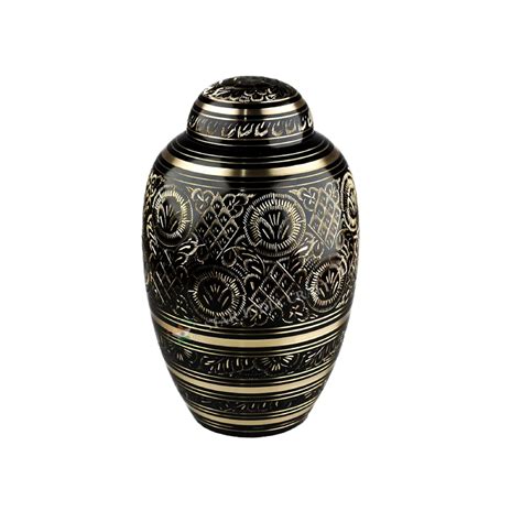 Handcrafted Metallic Cremation Urn And Keepsakes Solid Funeral Ashes