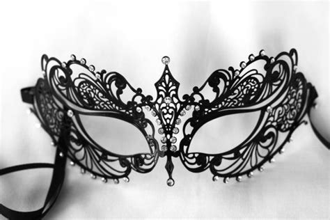 Black Masquerade Mask Prom Masquerade Mask Wedding Etsy Black