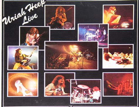 Uriah Heep Live 1973 Heep Uriah Rock Album Covers