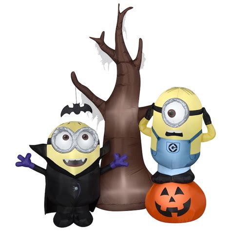Gemmy 55 Ft X 45 Ft Lighted Minion Halloween Inflatable In The