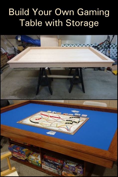 Build Your Own Cool Gaming Table With Plenty Of Storage Your