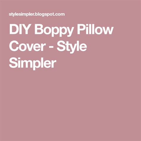 Seize the undisputed winning boppy pillow at alibaba.com and experience the comfort you always desired. DIY Boppy Pillow Cover - Style Simpler | Boppy pillow cover, Boppy pillow, Boppy
