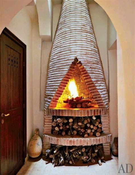 Fireplace In Moroccan Home Moroccan Fireplace Fireplace Design