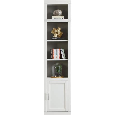22 Inch Modern White Bookcase With Door Catalina Rc Willey White