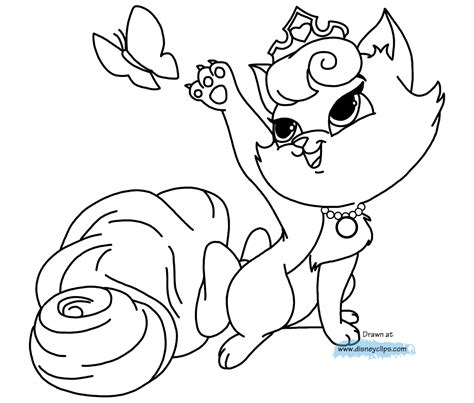 Princess Palace Pets Coloring Pages Coloring Home