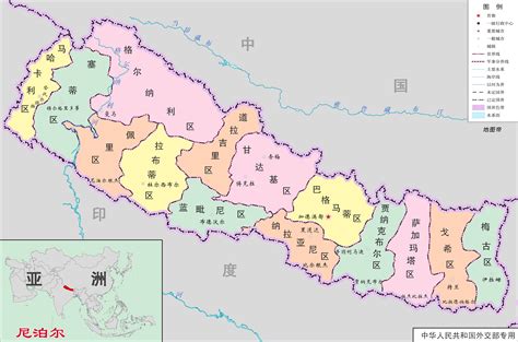 长国 阿曼 阿根廷 韩国 马尔他 马尔代夫 马拉维 马来西亚 马达加斯加 马里 黎巴嫩 黑山共和国. 尼泊尔行政区划图-地图帝
