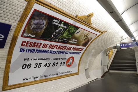 Campagne Publicitaire Dans Le Métro Parisien Ligue Contre La Vivisection