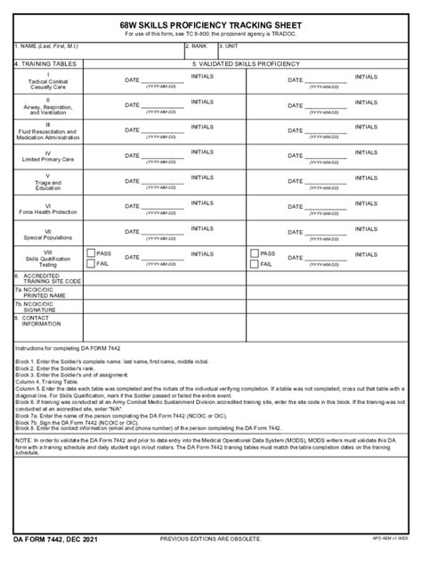 Da 7442 2021 2024 Form Fill Out And Sign Printable Pdf Template Signnow