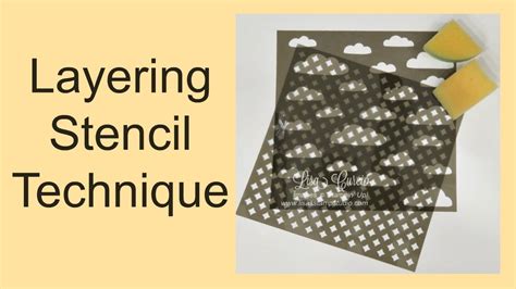 Quick Crafting Tip Layering Stencil Technique Youtube