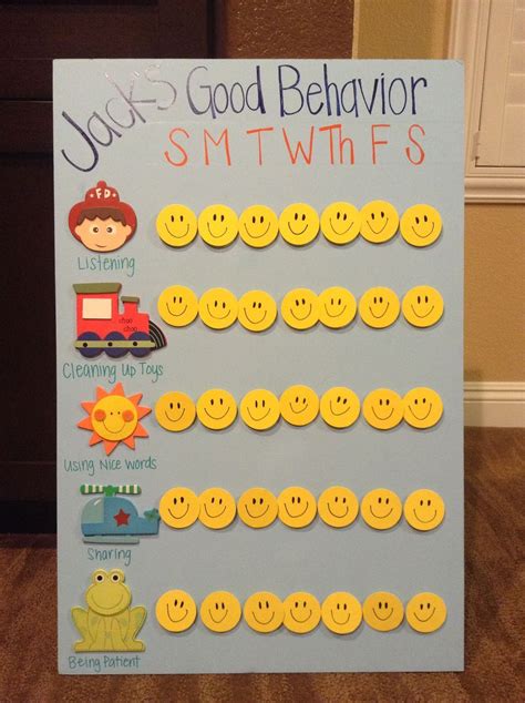 Reward Chart Kids Toddler Reward Chart Behavior Chart Toddler