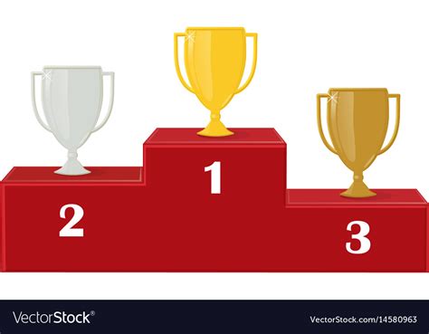 First Second And Third Place Royalty Free Vector Image