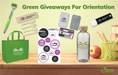 Green Giveaways Sustainable Eco Friendly Swag For College Orientation
