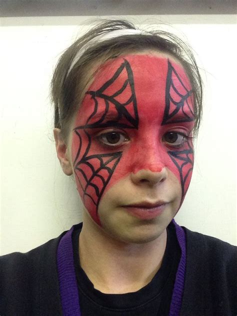 Easy Spider Man Face Paint By Vikki Sukies Parties Spider Man Face