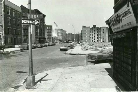 Fox Street Intervale Avenuecirca 1970 Bronx Nyc Vintage New York