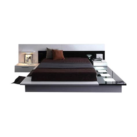 Modrest Impera Modern Platform Bed With Built In Nightstands
