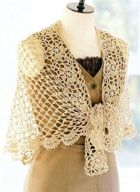 elegant crochet lace shawl for a stylish summer look