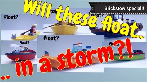 Do These Lego Boats Float In A Storm Youtube