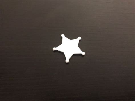 78 5 Point Sheriff Star Stamping Blank Polished Aluminum Blank