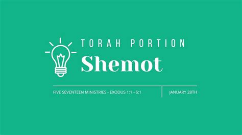 Torah Portion 13 Shemot Youtube