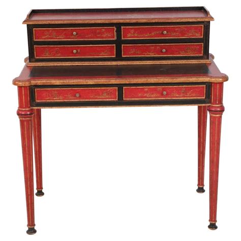 English Chinoiserie Pedestal Desk At 1stdibs