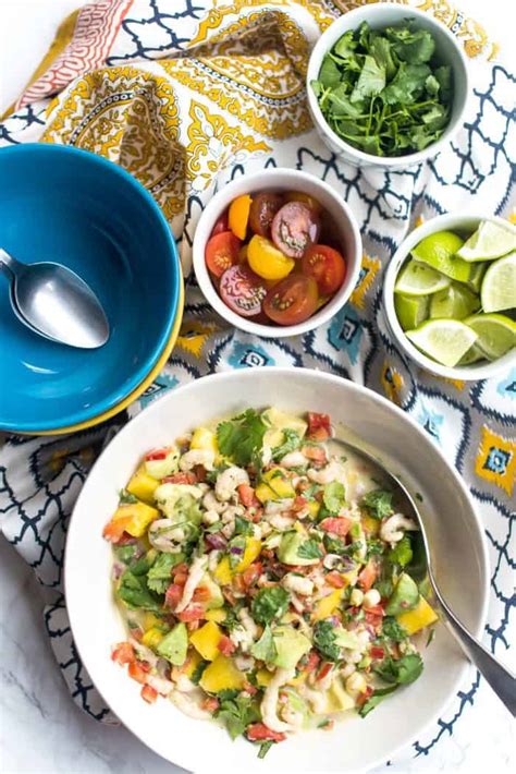 Not always included in ceviche but i think it's a must. Shrimp Ceviche Recipe With Mango and Avocado - Reluctant Entertainer