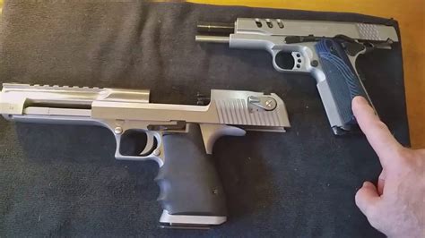 Smith And Wesson 1911 Performance Center And Desert Eagle Size Comparison