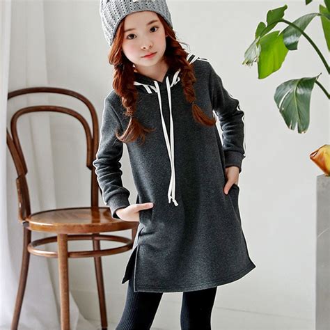 What does my child understand? hooded winter dress for girls 10 to 12 years long sleeve ...