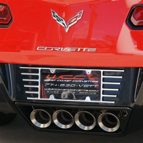C5 C6 C7 Corvette Billet Open End License Plate Frame