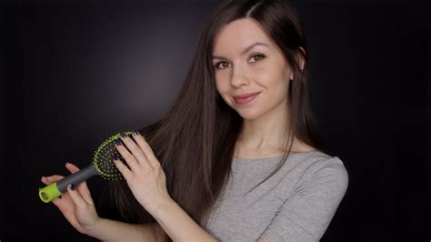 Asmr Hair Brushing Affirmative Whispers Youtube