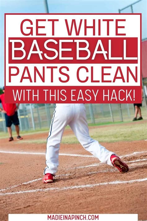 This Magical Tip Will Clean White Softball And Baseball Pants Easily