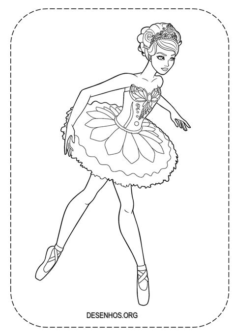 25 Desenhos Da Barbie Bailarina Para Colorir E Imprimir