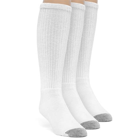 Men S Cotton Premium Over The Calf Cushion Socks Pairs Walmart Com