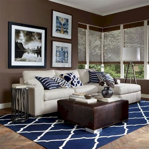 Red living room designs are always vibrant. 5 Best Beautiful Navy And Brown Living Room Ideas ...