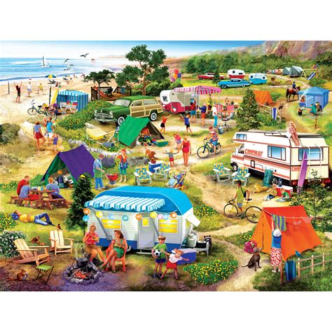 Seaside Campground 1000 Piece Jigsaw Puzzle Spilsbury