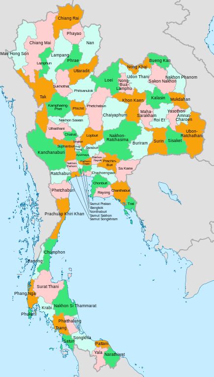 Filethailand Provinces Ensvg Wikimedia Commons