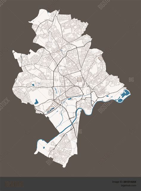 Nottingham Map Vector And Photo Free Trial Bigstock