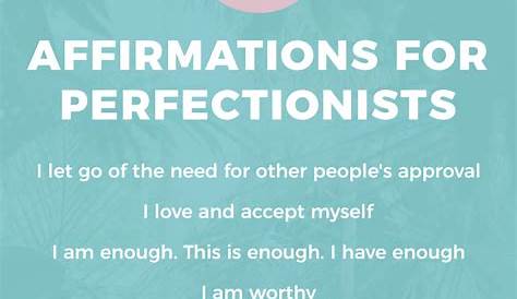 perfectionism worksheets