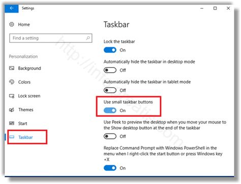 How To Enable Small Taskbar Buttons In Windows 10 Windows Tips