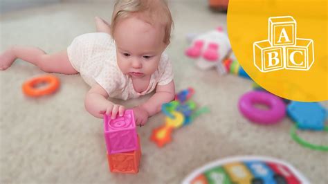 Baby Learns To Stack Blocks Thepflederers Youtube