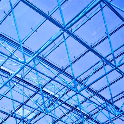 Abstract Blue Geometric Ceiling Stock Photo By ©vladitto 1506736