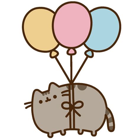 Cat Celebrate Sticker By Pusheen Pusheen Cat Pusheen Cute Pusheen
