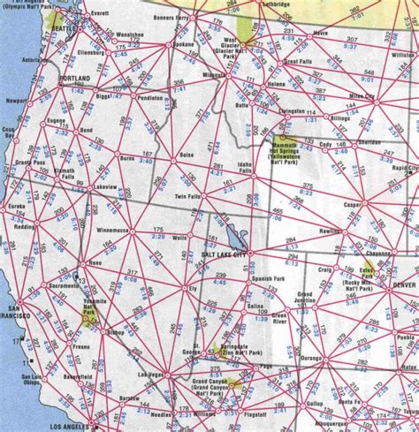 Map United States Driving Distances Direct Map