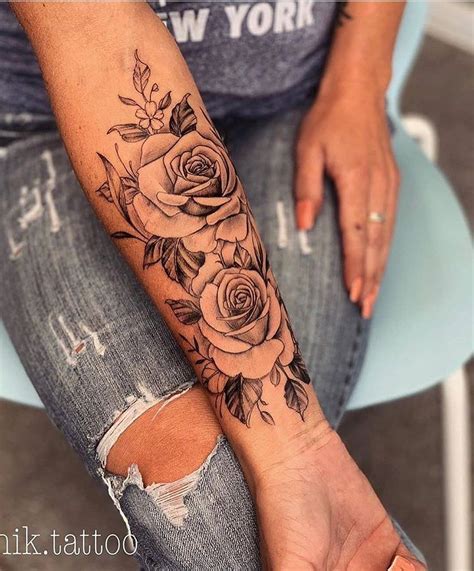 Tatuajes De Rosas En El Brazo Mujer