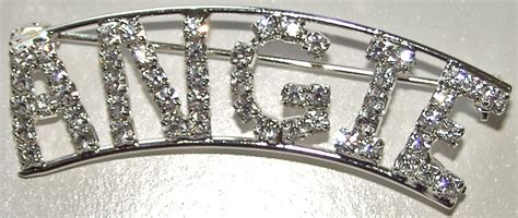 Angie Crystal Name Pin Detti Originals