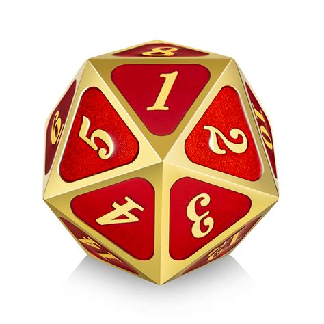 Role Playing Dice 40mm Giant Custom 20 Sided Rpg Dicemetal D20 Dice