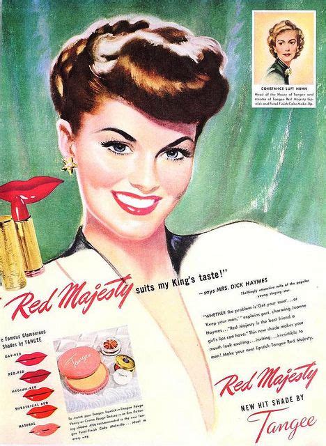 Tangee Lipstick Ad May 1947 Vintage 1940s Makeup Beauty Vintage